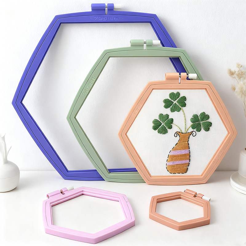 Hexagon Tambour Embroidery Hoop Set - Image 7