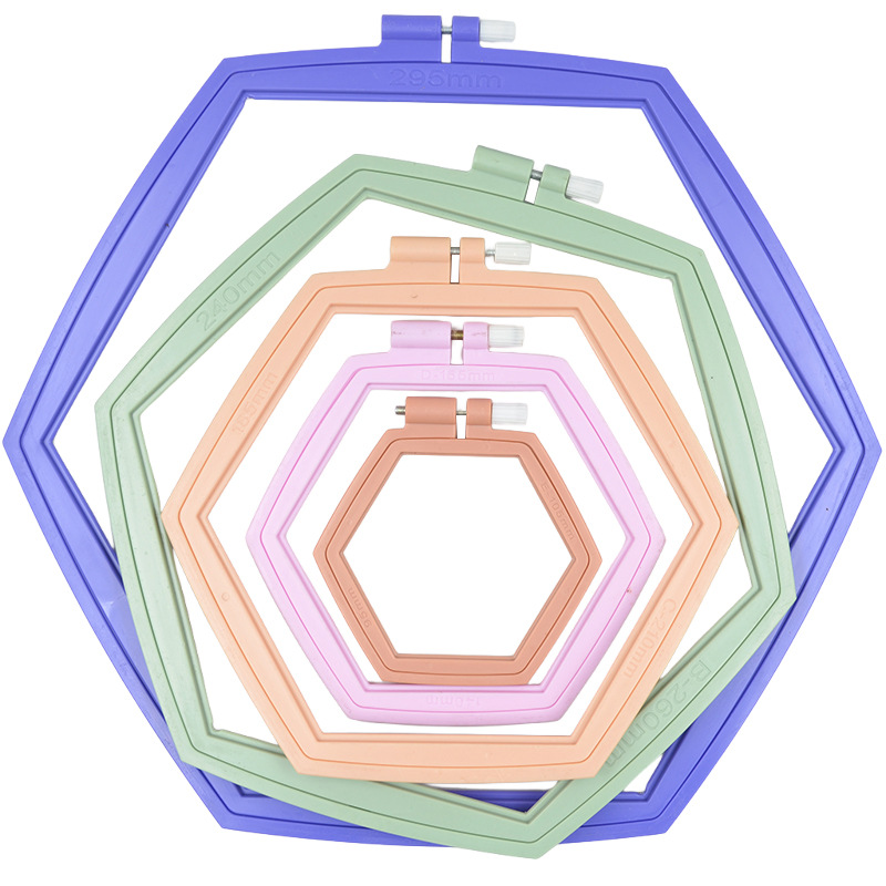 Hexagon Tambour Embroidery Hoop Set - Image 4