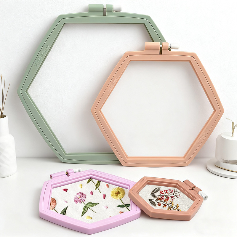 Hexagon Tambour Embroidery Hoop Set - Image 6