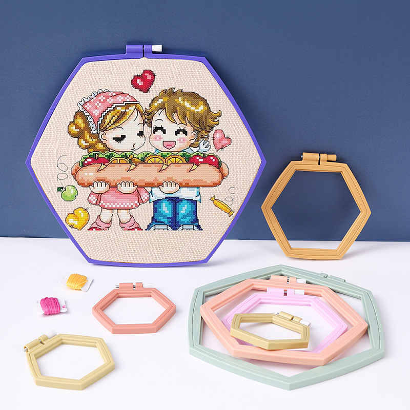 Hexagon Tambour Embroidery Hoop Set - Image 10