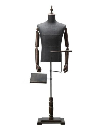 Male Antique Mannequin + Arm/Pant Rack and Shoe Rack