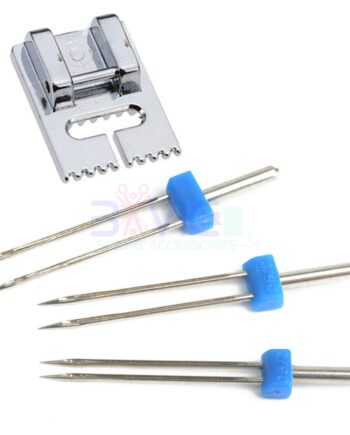 Tabletop Pintuck Foot + Twin Needle