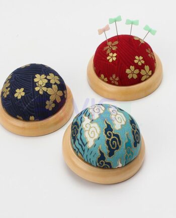 Patterned Wooden Pincushion