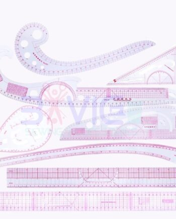 8pcs Flexible Plastic Ruler Set