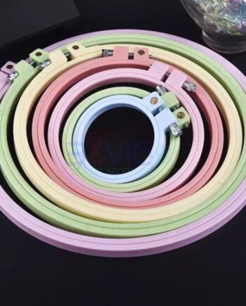 7 Pieces Plastic Tambour Embroidery Hoop set