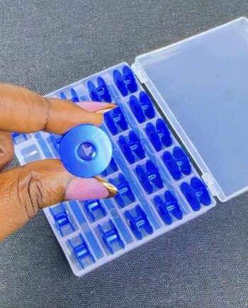 Industrial Blue Steel Bobbins with Storage