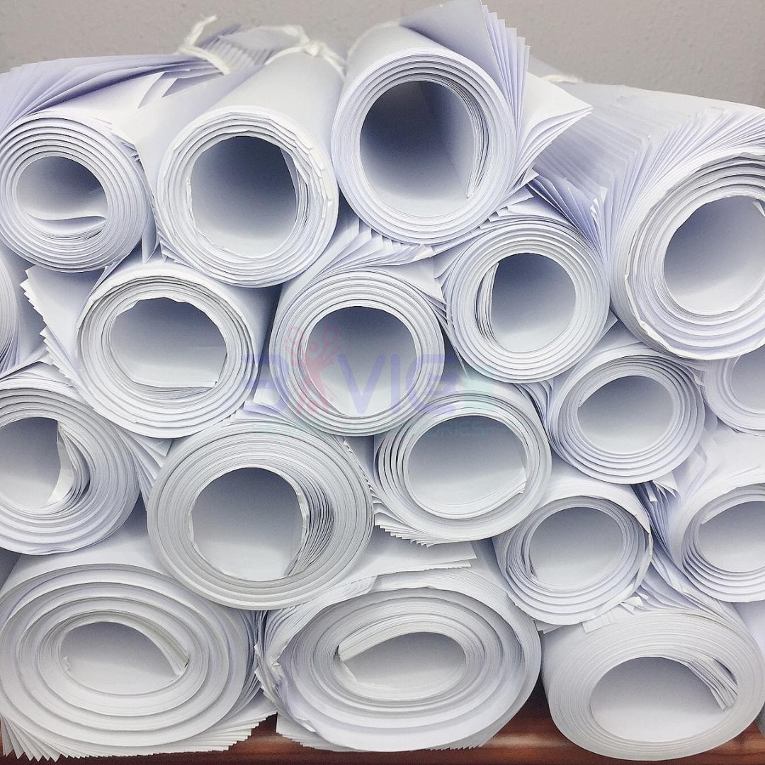 50 Pieces White Pattern Paper