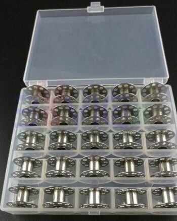 25pcs Domestic Steel Bobbin with Storage