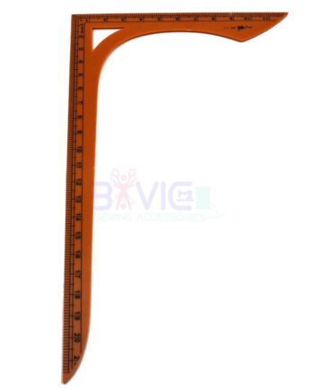 20 Inch Brown Plastic L Square Ruler