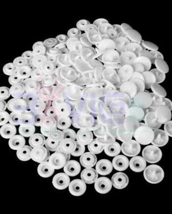 T5 White Plastic Snap Buttons