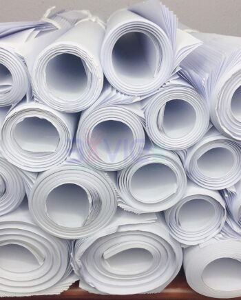 100 Pieces White Pattern Paper