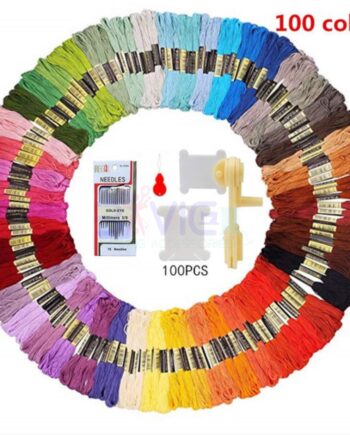 100 Color Embroidery Thread + Accessories