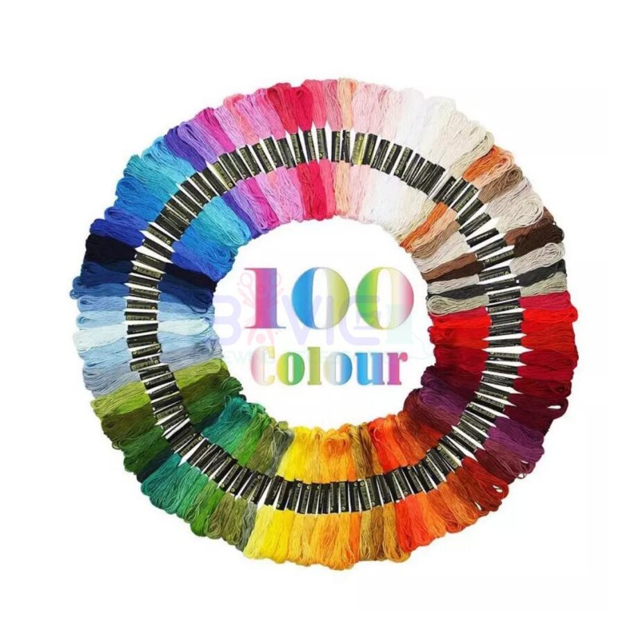 100 Color Embroidery Thread