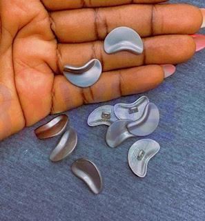 Silver Irregular Metal Button