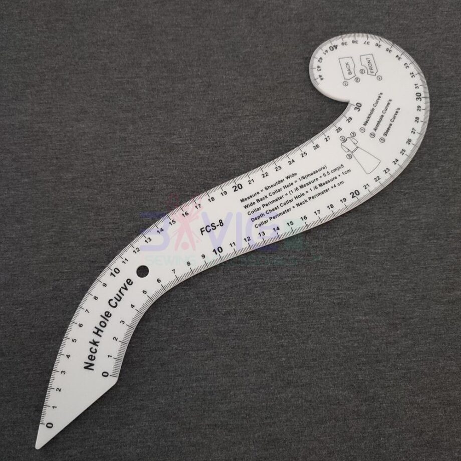 7 Pieces Acrylic Plastic Ruler Set