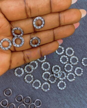 Black 6mm Diamond Eyelet