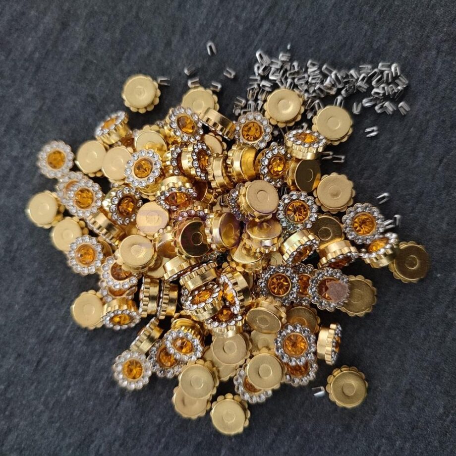 Rose Gold Sunflower Rivet