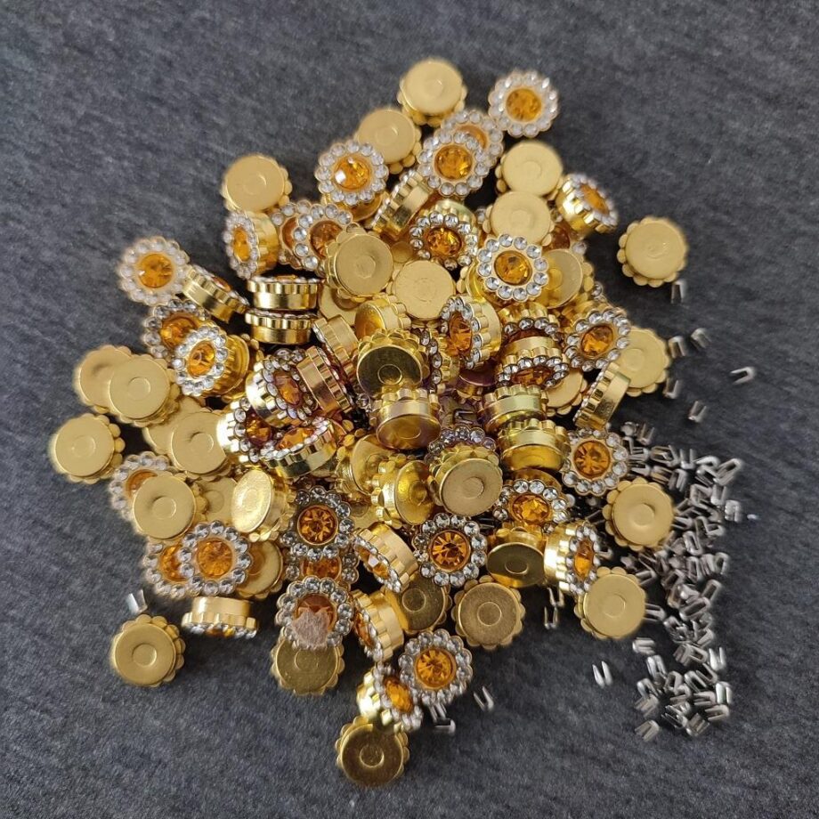 Rose Gold Sunflower Rivet