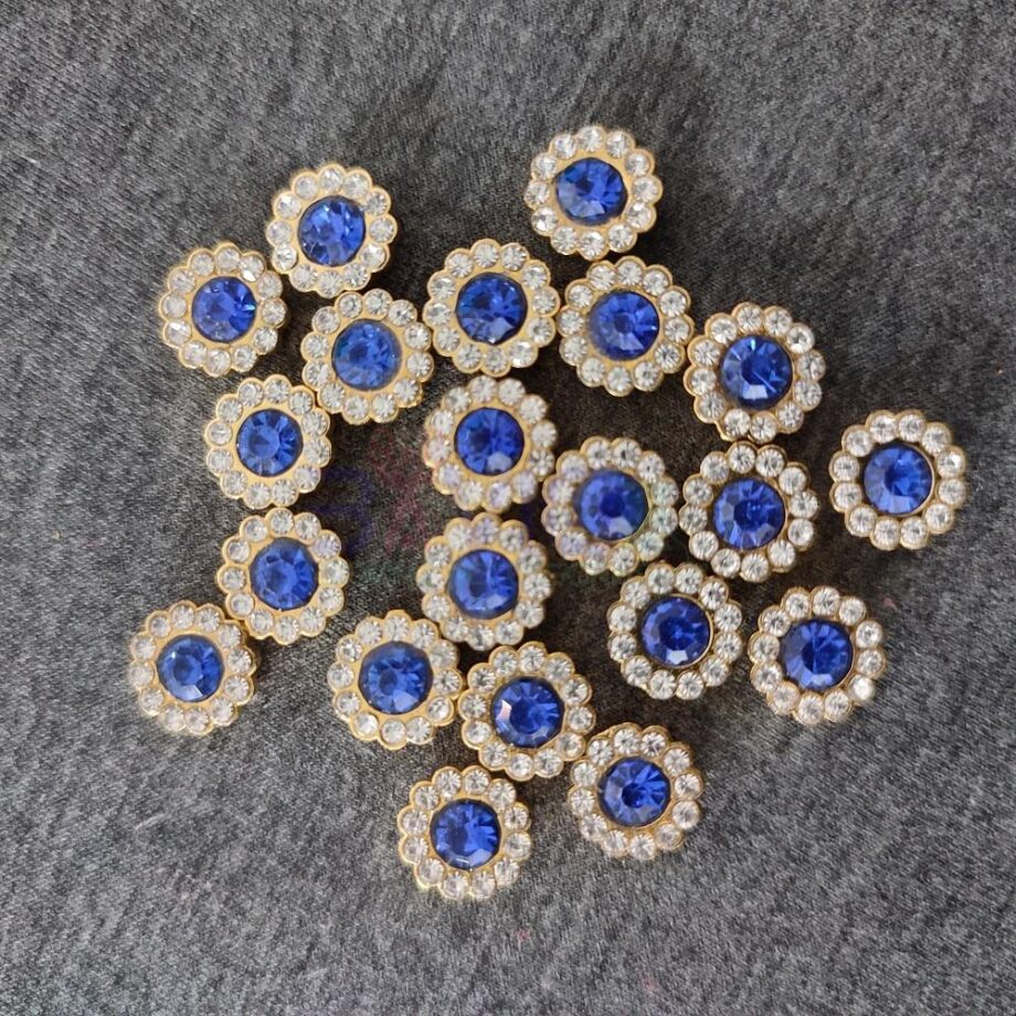 Royal Blue Sunflower Rivet