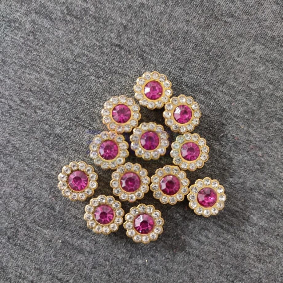 Fuchsia Pink Sunflower Rivet