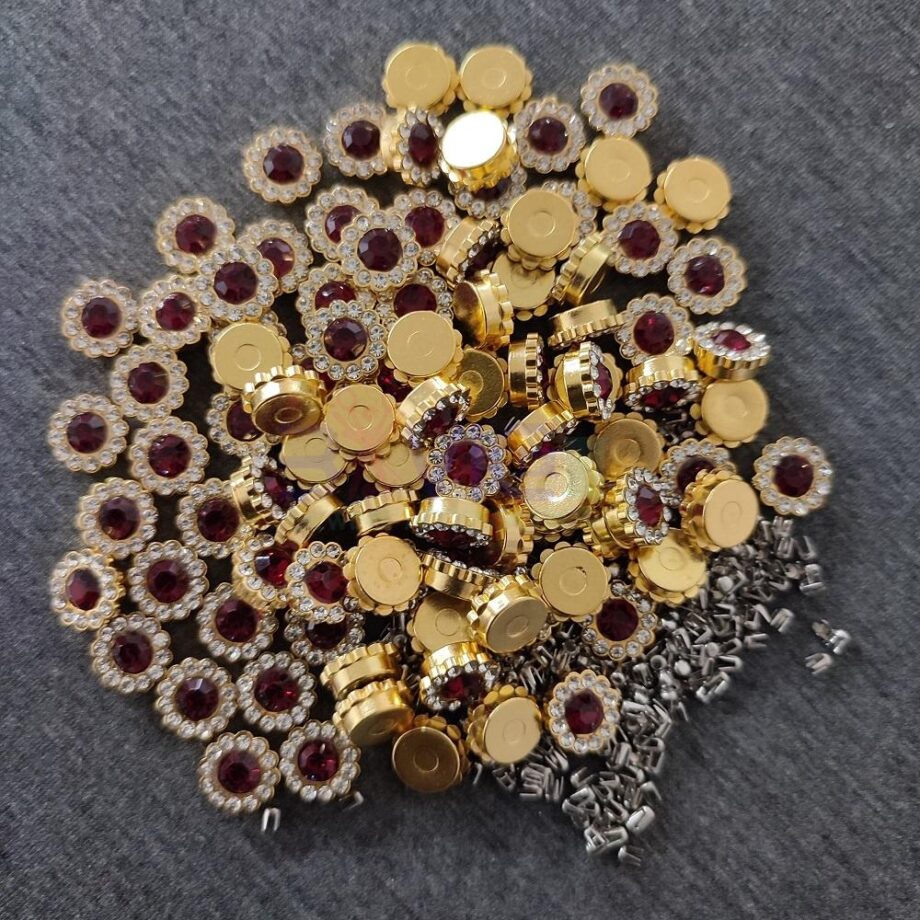 Wine Sunflower Rivet