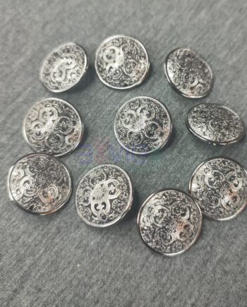 Gun Metal Retro Metal Button