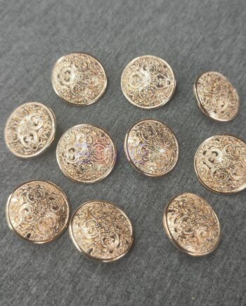 Rose Gold Retro Metal Button