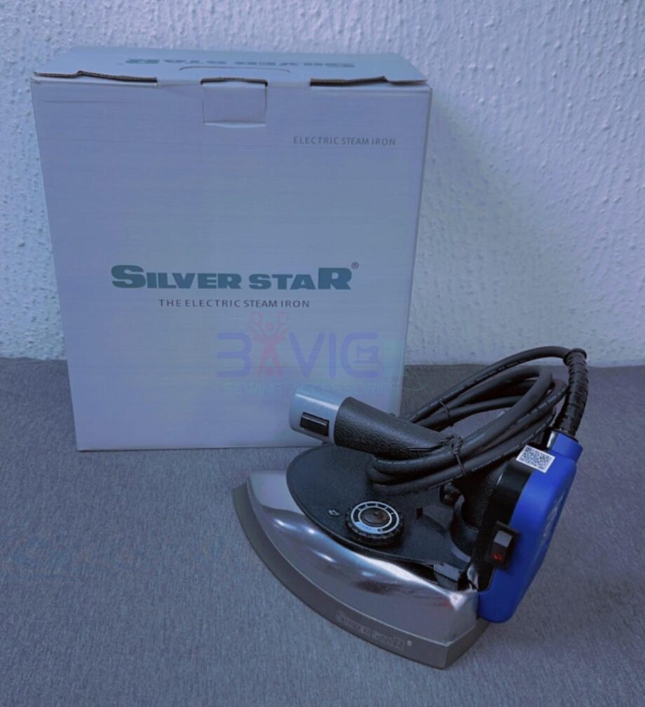 Silver Star Gravity Steam Iron + Teflon Cover