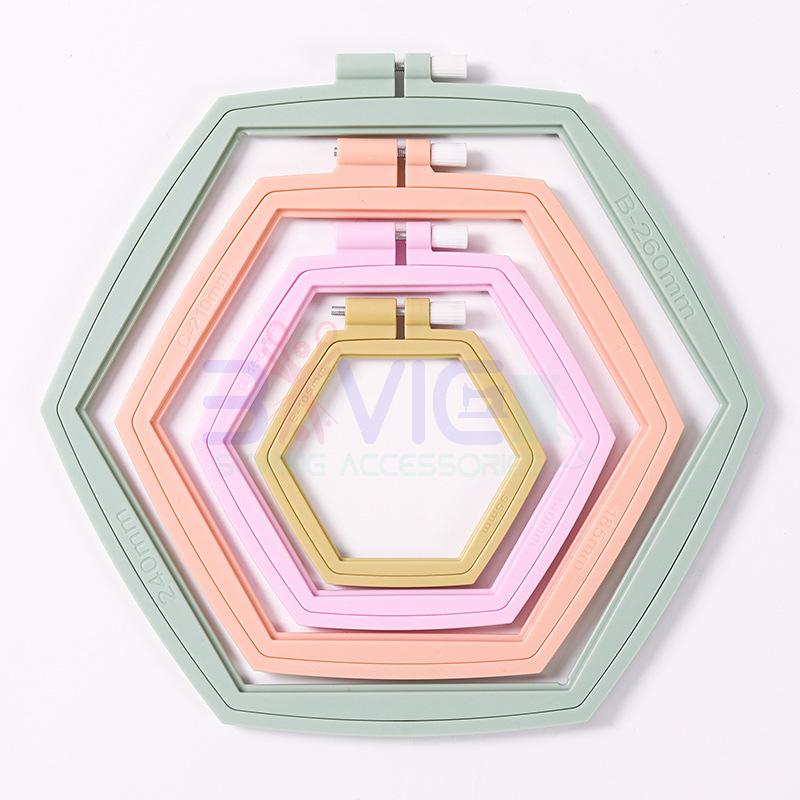 Hexagon Tambour Embroidery Hoop Set - Image 2
