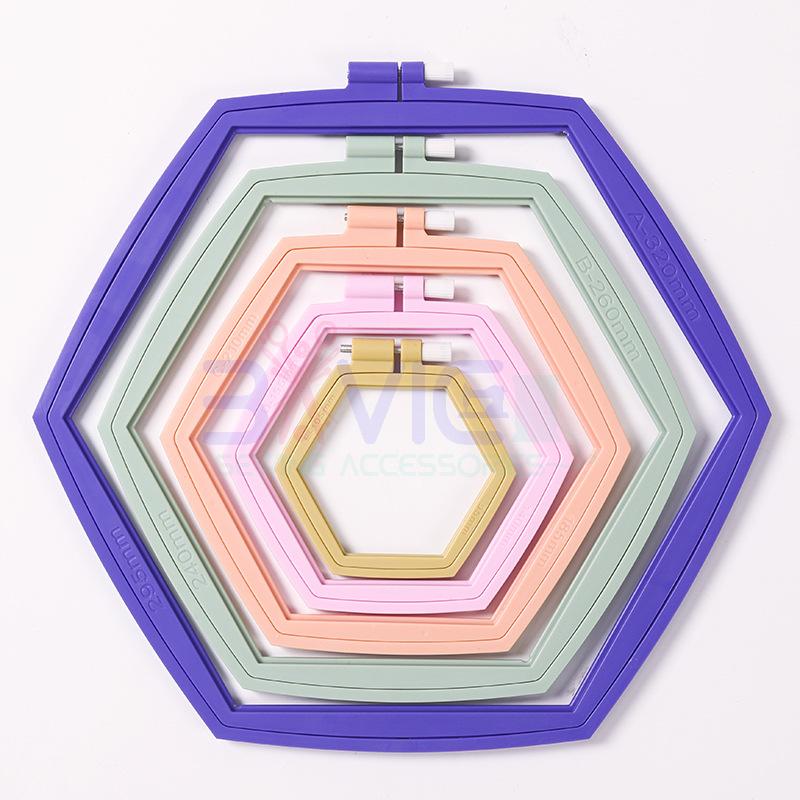 Hexagon Tambour Embroidery Hoop Set
