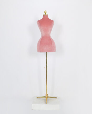 Pink Corset Suede Mannequin