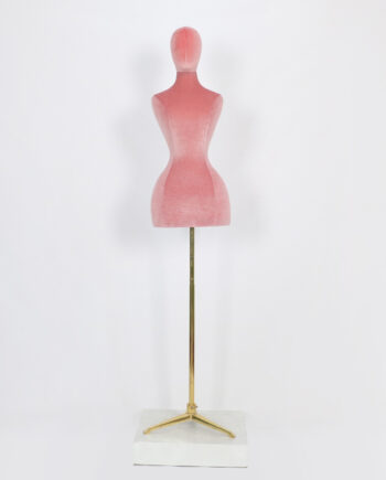 Pink Corset Suede Mannequin + Head