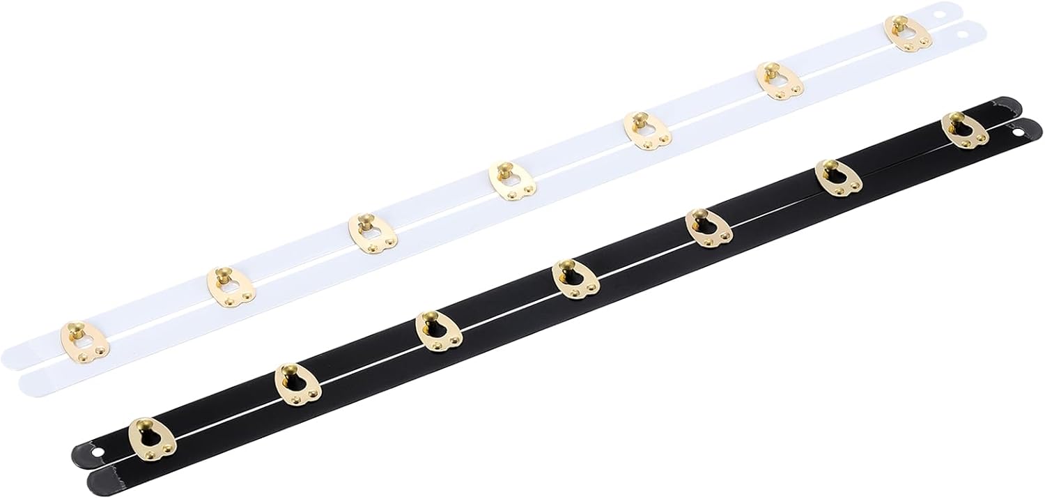White 6 Buckles Corset Busk (Gold) - Image 6