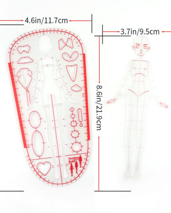 Children Fashion Drawing Template Set