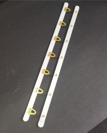 White 7 Buckles Corset Busk (Gold)